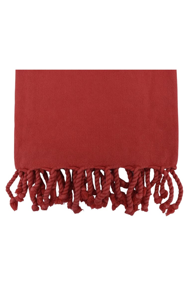 Poppy Stone-Washed Towel/Throw Blanket, Main, color, Red