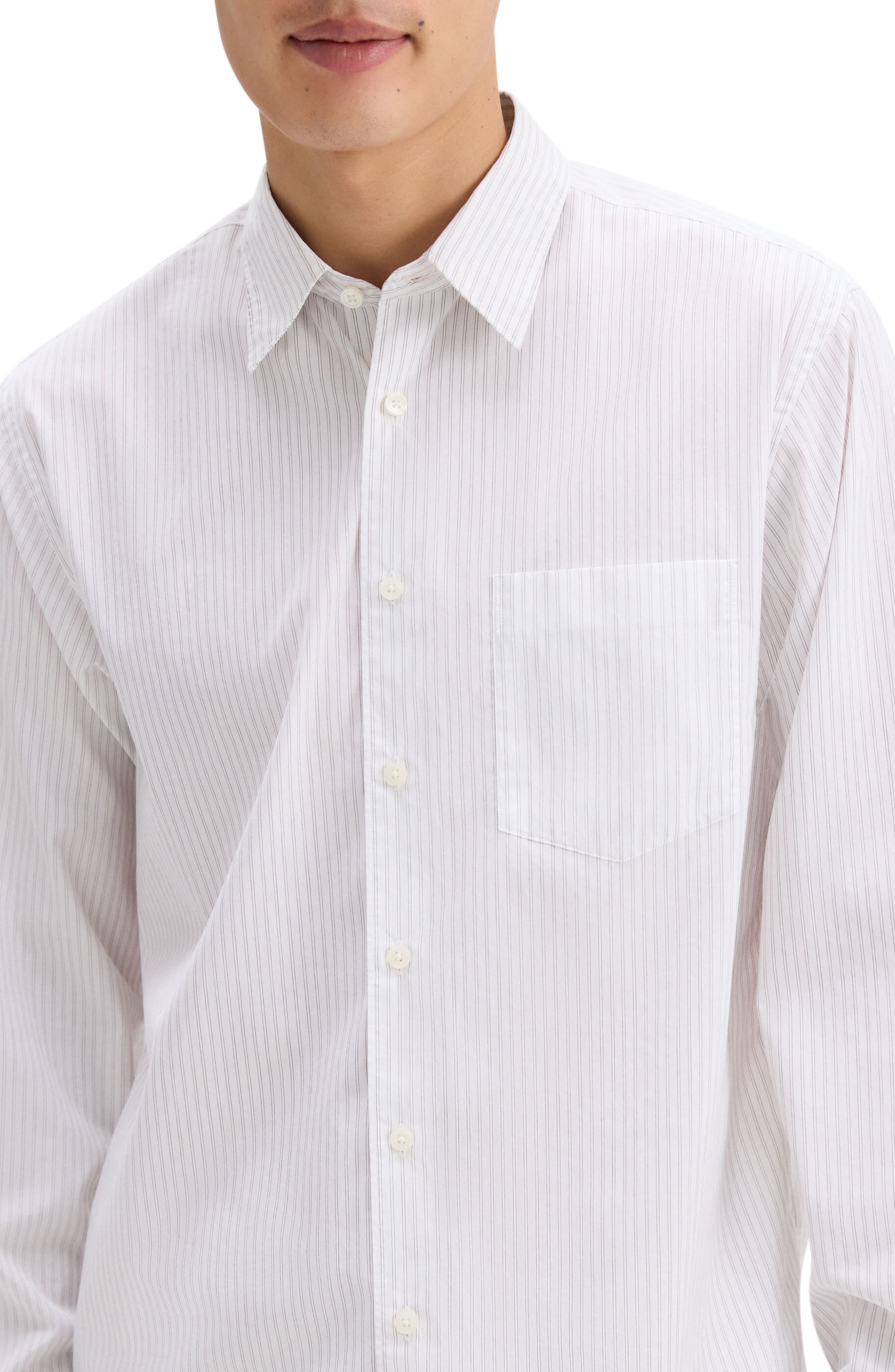 Weekend Stripe Cotton Button-Up Shirt - image 2