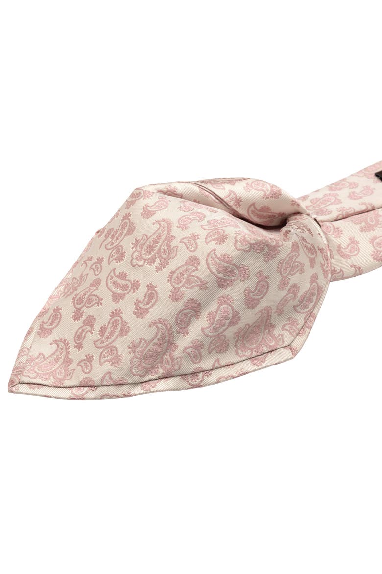Colombo - Extra Long Silk Jacquard Tie for Men, Alternate, color, Pink