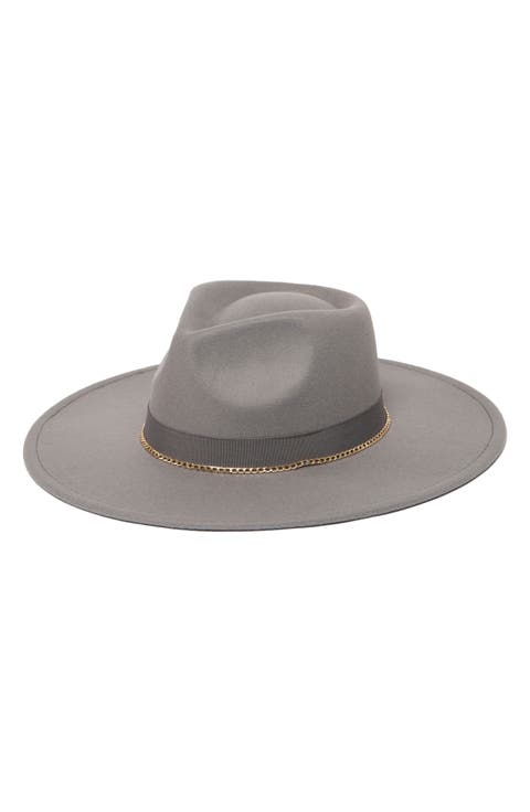 Faux Felt Fedora