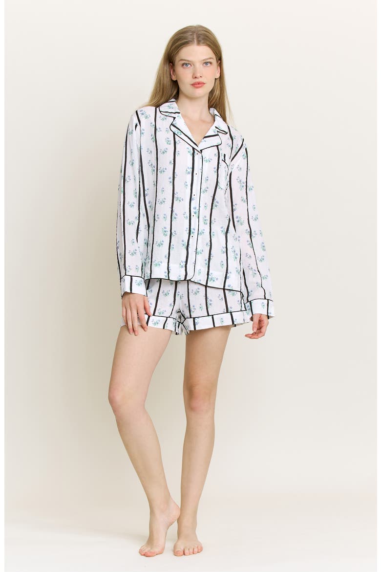 Good Life Short Pajamas, Alternate, color, DITSY STRIPE