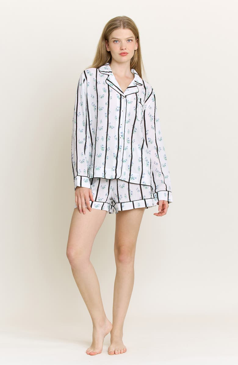 Honeydew Good Life Short Pajamas, Alternate, color, Ditsy Stripe