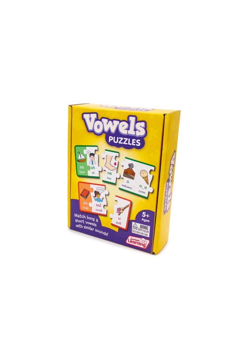 Junior Learning Vowel Puzzles Educational Learning Set, Alternate, color,