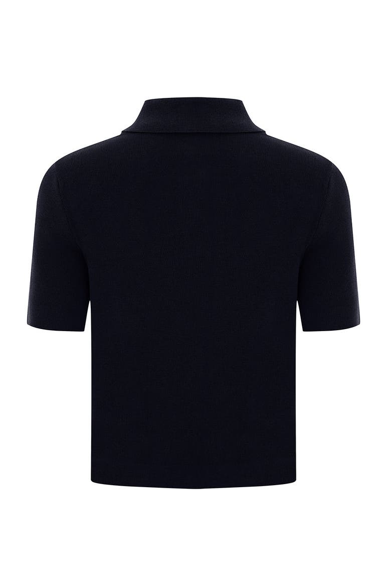 Jaylah Short Sleeve Blouse, Alternate, color, BLACK