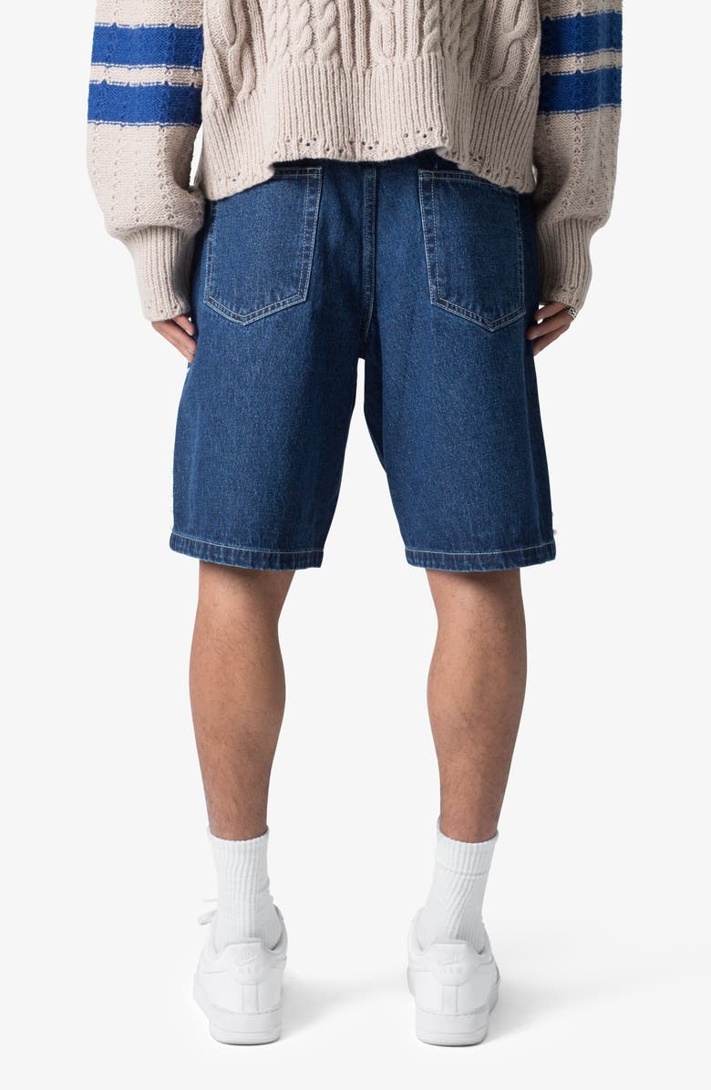 mnml Studded Denim Shorts, Alternate, color,