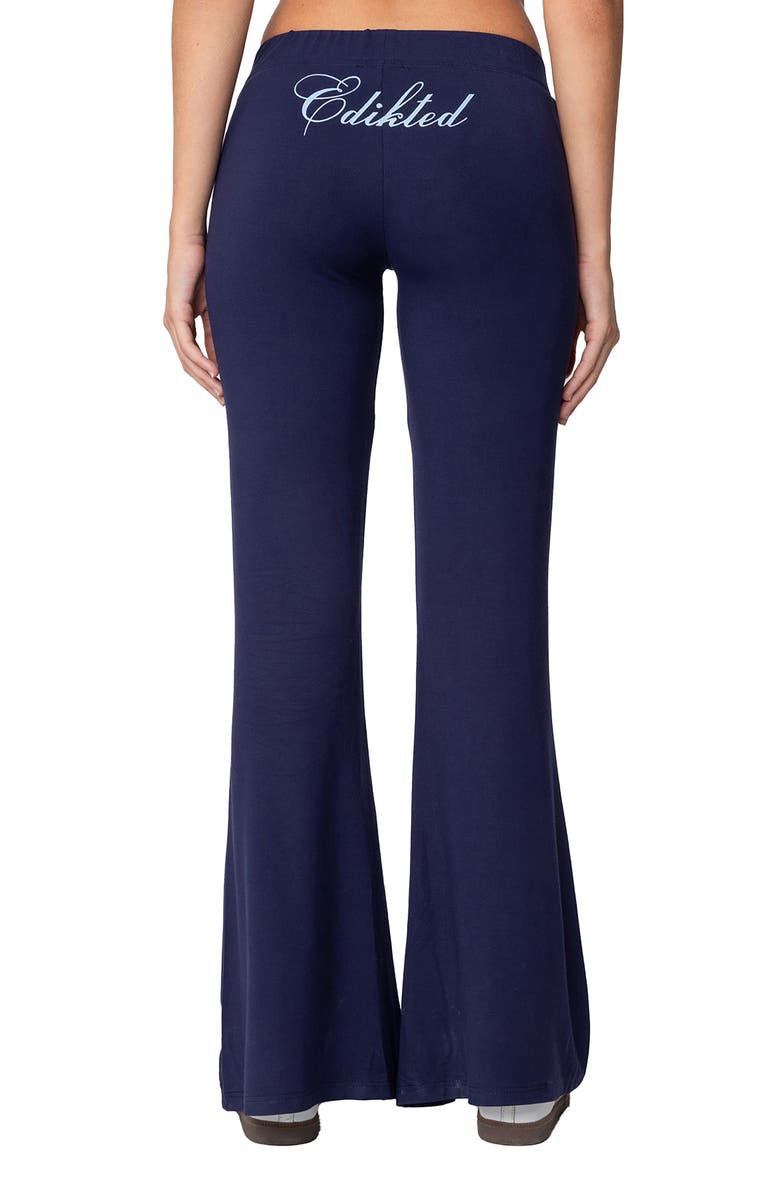 EDIKTED So Edikted Flared Pants, Alternate, color, Navy