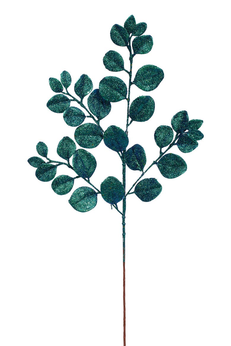 Sparkling Leaf Spray, Set of 12, Main, color, Peacock Green