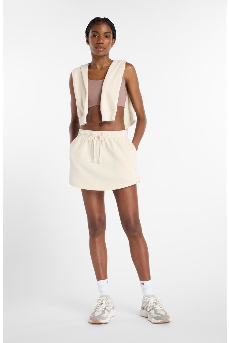 Coastal Fleece Skirt, Alternate, color, BEIGE