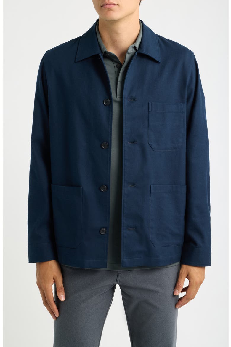 Cai Relaxed Fit Button-Up Shirt, Main, color, DARK BLUE