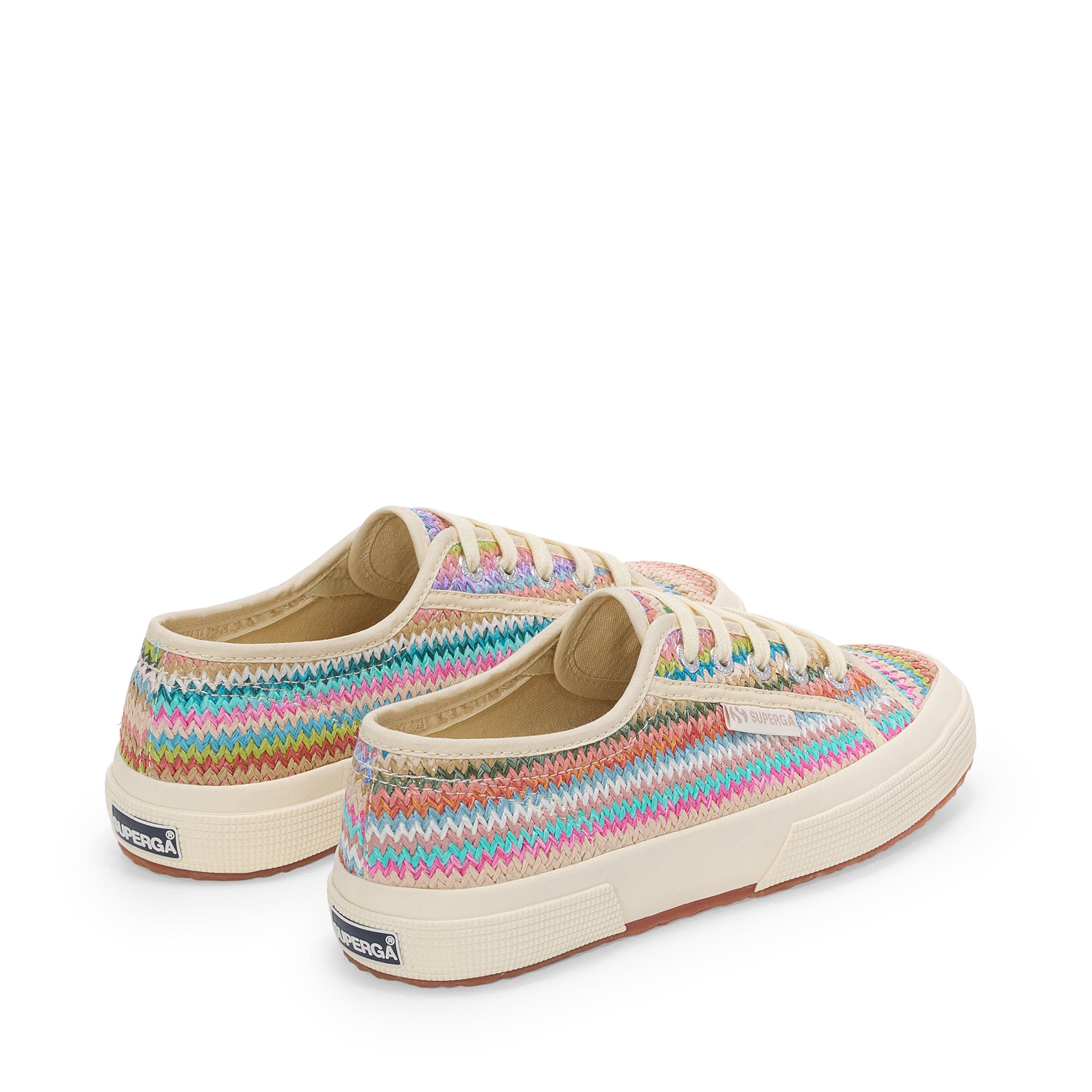 Superga 2750 Raffia Sneakers, Alternate, color, Lilla Multicolor Herringbone