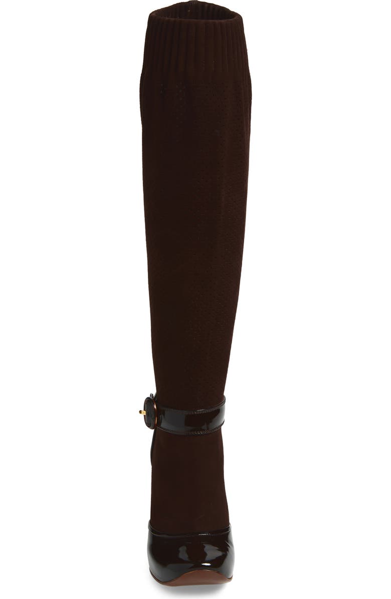 Marc Jacobs Platform Slouch Boot, Alternate, color, Brown