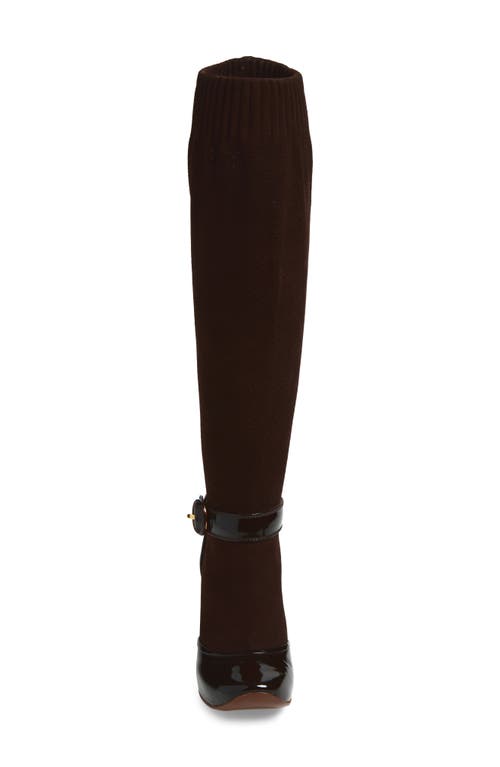 Marc Jacobs Platform Slouch Boot In Brown