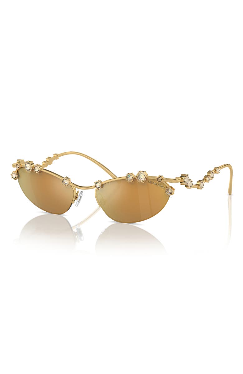 Swarovski Constella 56mm Oval Sunglasses, Alternate, color, 