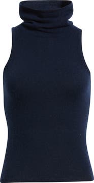 Reformation Marcy Sleeveless Cashmere Turtleneck Sweater
