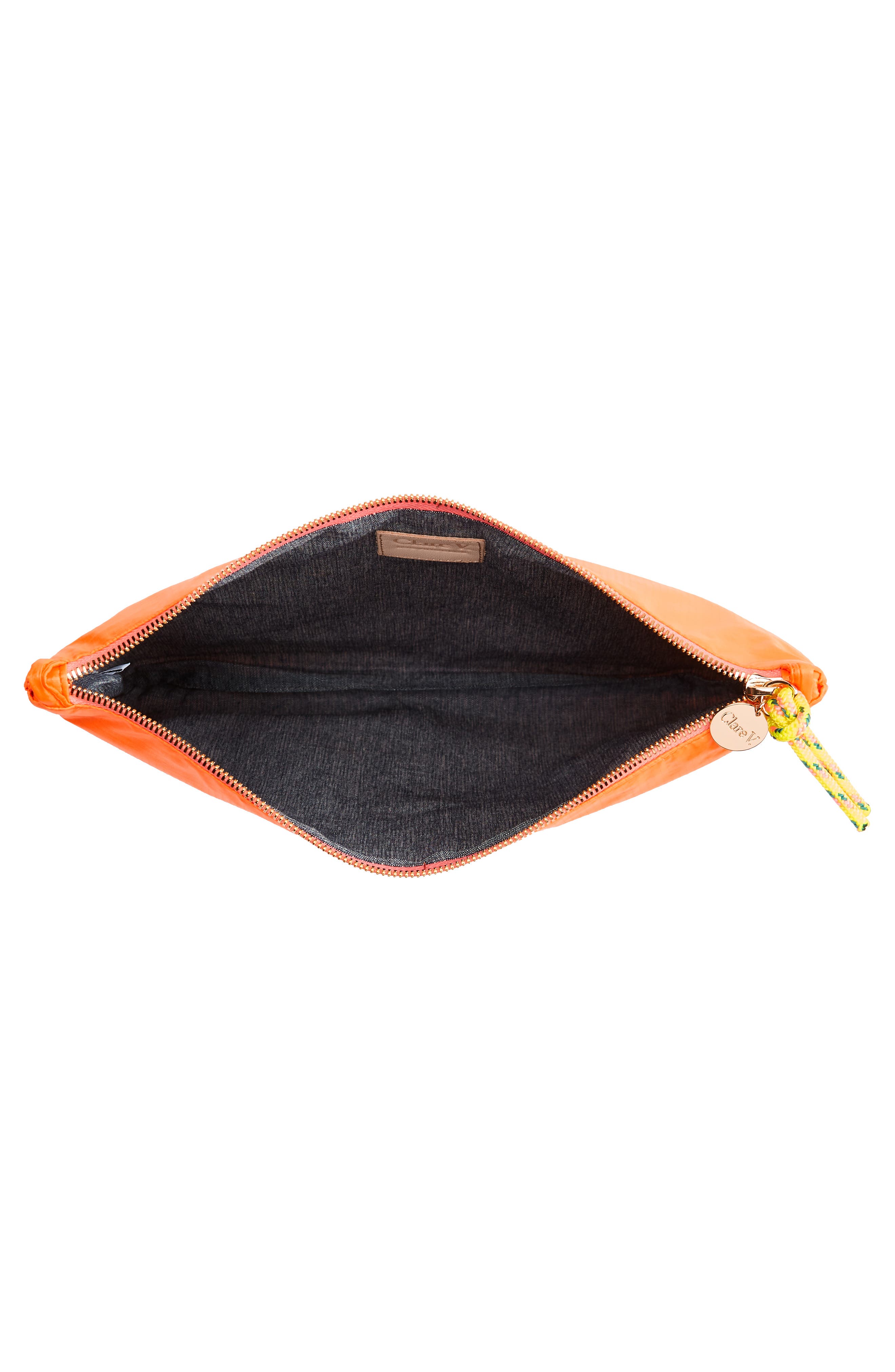 Sac Bretelle Leather Shoulder Bag, Alternate, color, NEON ORANGE RIPSTOP