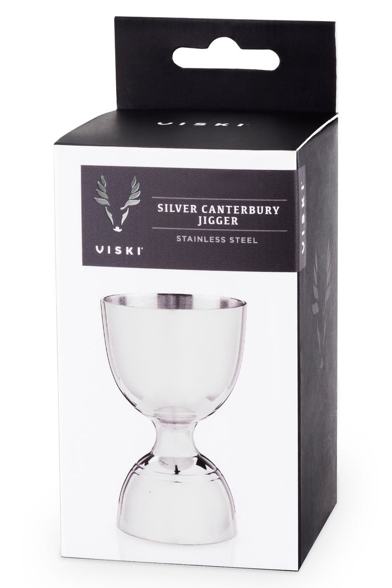 Canterbury Jigger, Alternate, color, STAINLESS STEEL