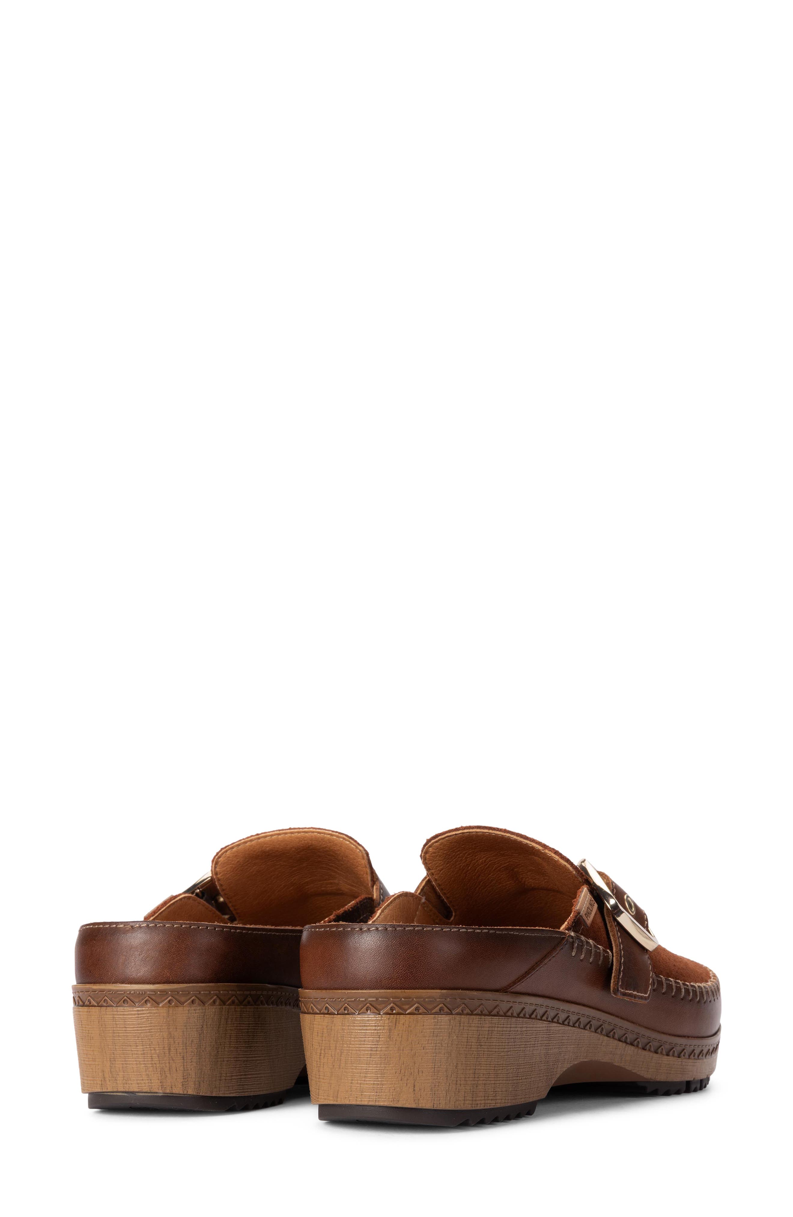 Granada Leather Clog, Alternate, color, COGNAC
