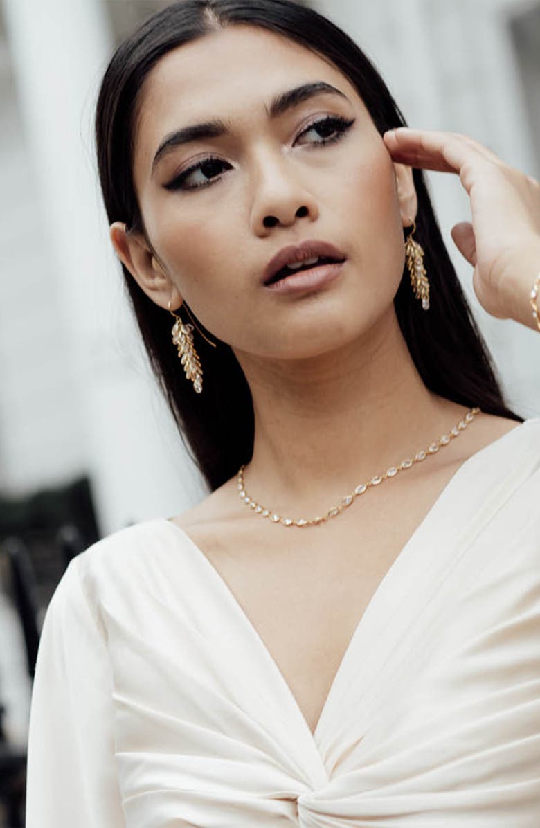 Freya Rose Midi Crystal Drops, Alternate, color, Gold