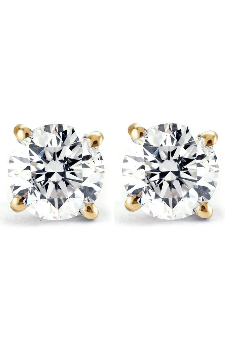 2 1/4 Ct T.W. Diamond Screw Back Studs Lab Grown 14k Gold, Main, color, 14k Yellow Gold