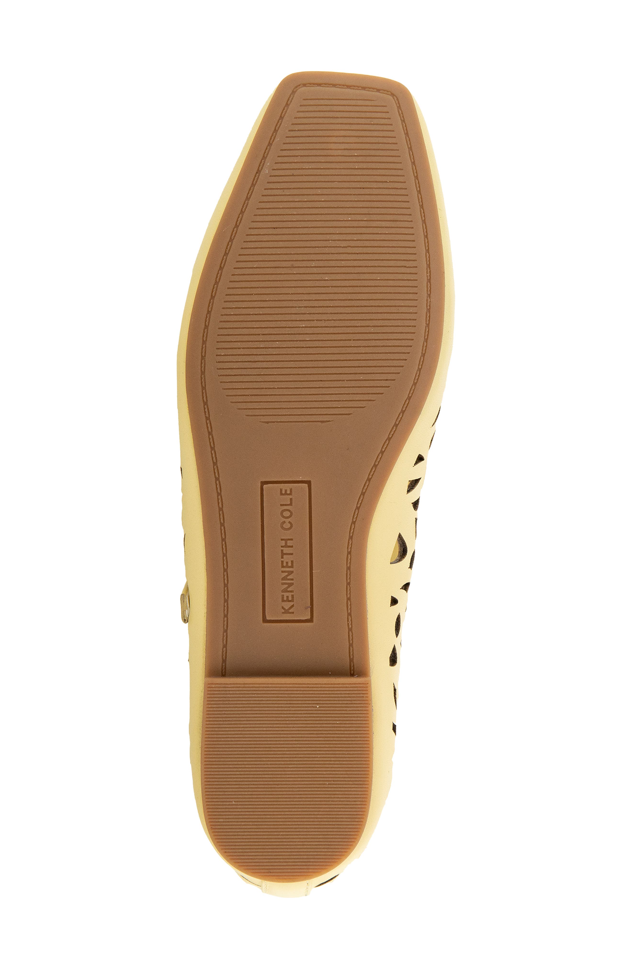 Kenneth Cole Jasper Perforated Mary Jane Flat, Alternate, color, Butter Yellow
