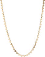 LANA 14K Gold Laser Heart Chain Necklace