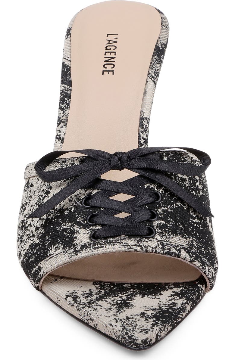 L'AGENCE Thames Mule, Alternate, color, Natural/ Black