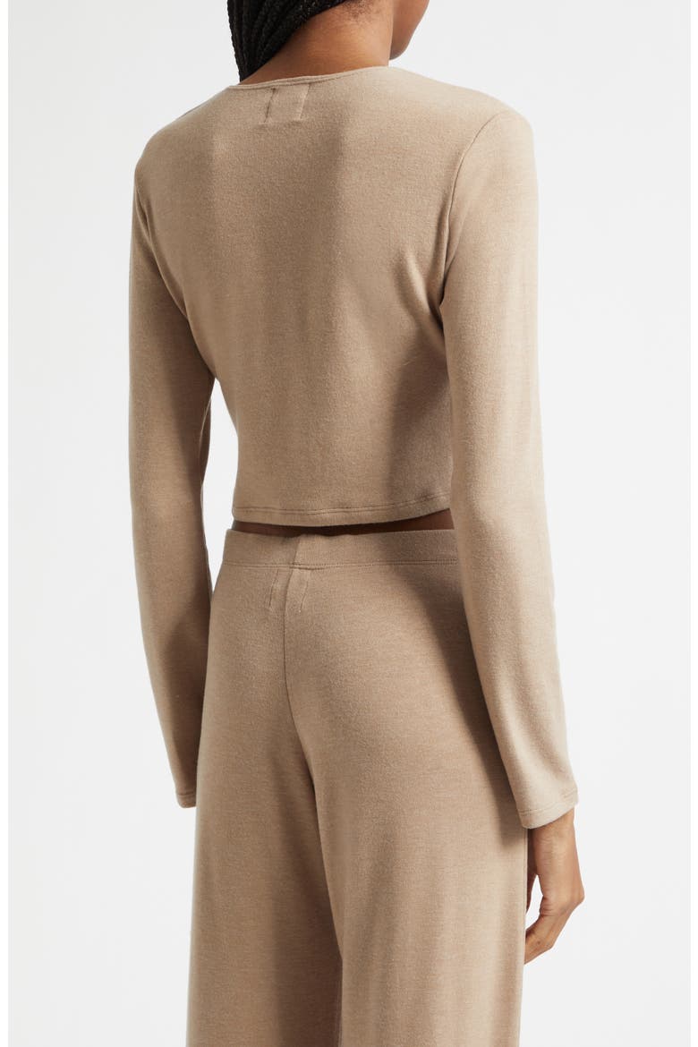 Lauren Crop Cardigan, Alternate, color, SABLE