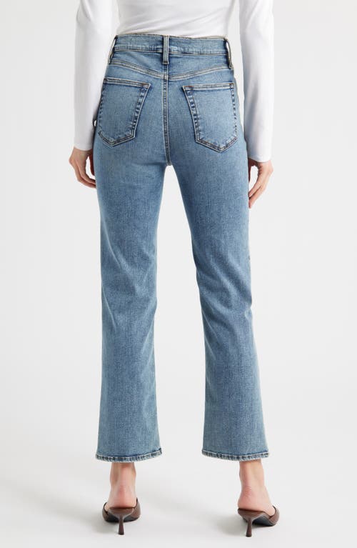 Frame Le Sleek High Waist Ankle Straight Leg Jeans In Blue