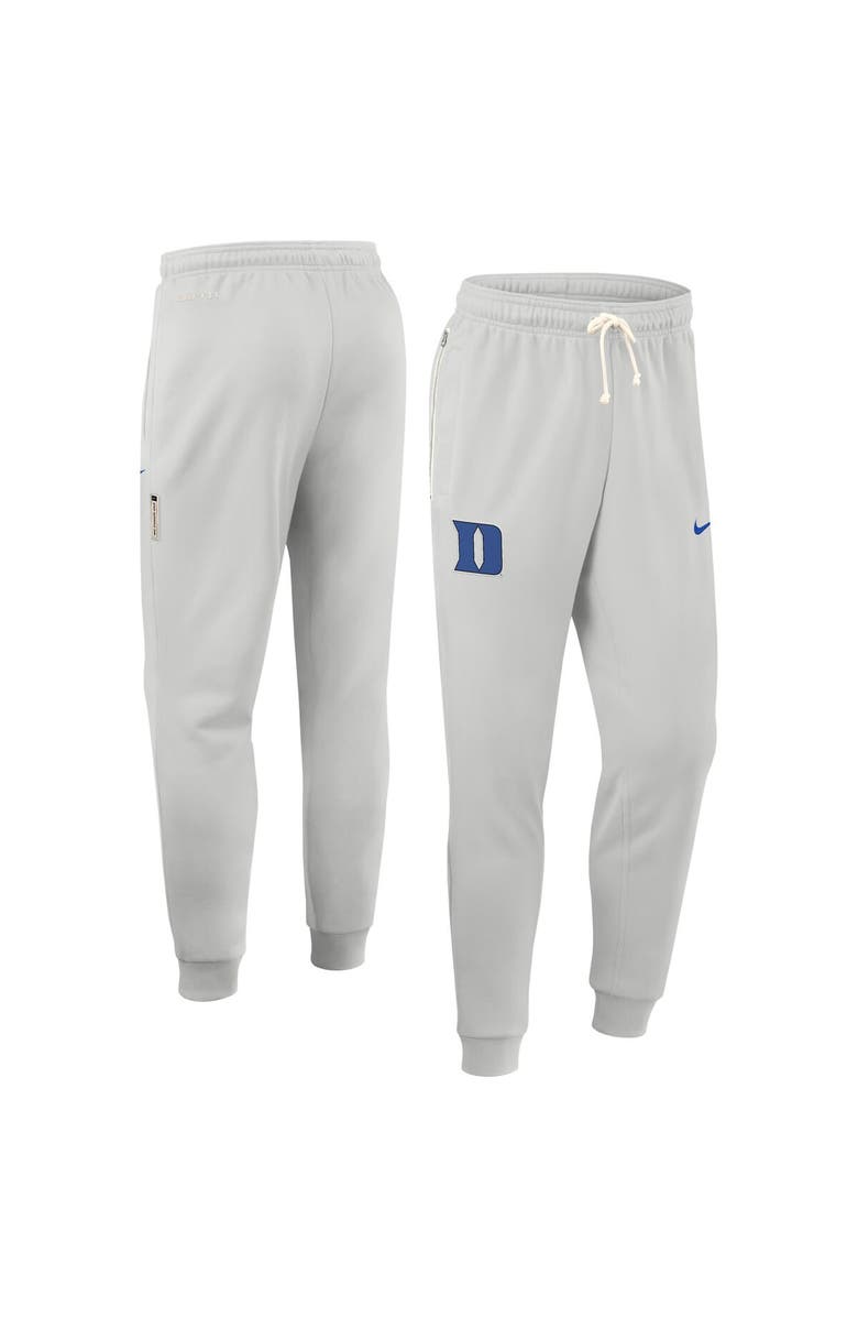 Nike Men's Nike Gray Duke Blue Devils 2025 Sideline Performance Taper Pants, Main, color, Gray