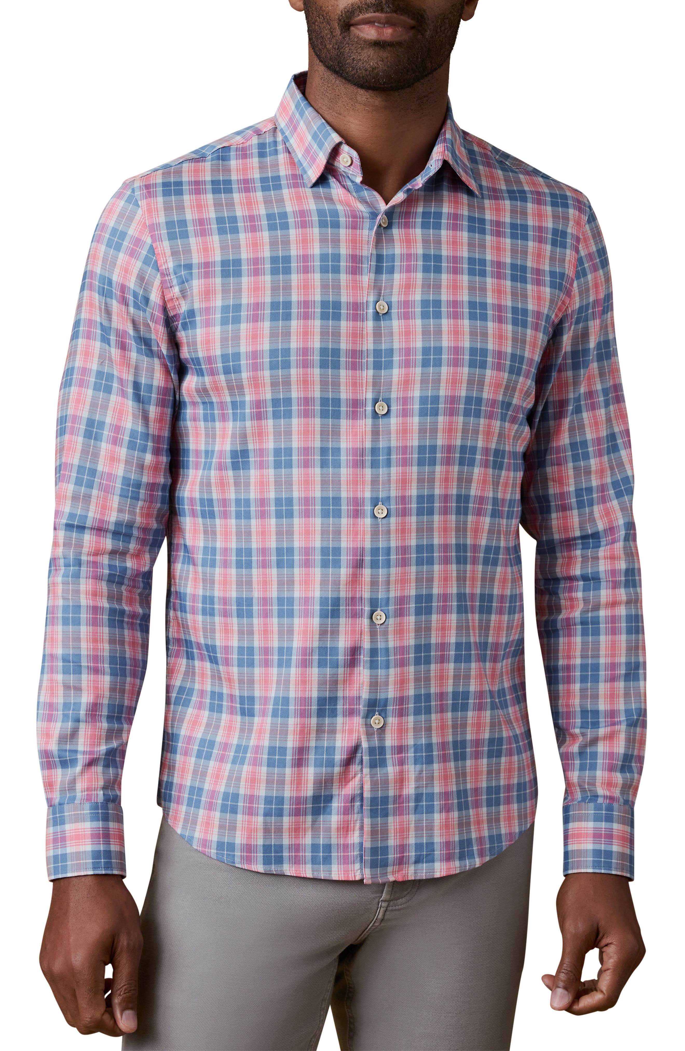 MARINE ROSE PLAID