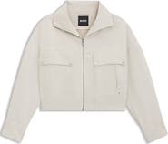 BOSS Jamoura Cotton & Linen Twill Jacket