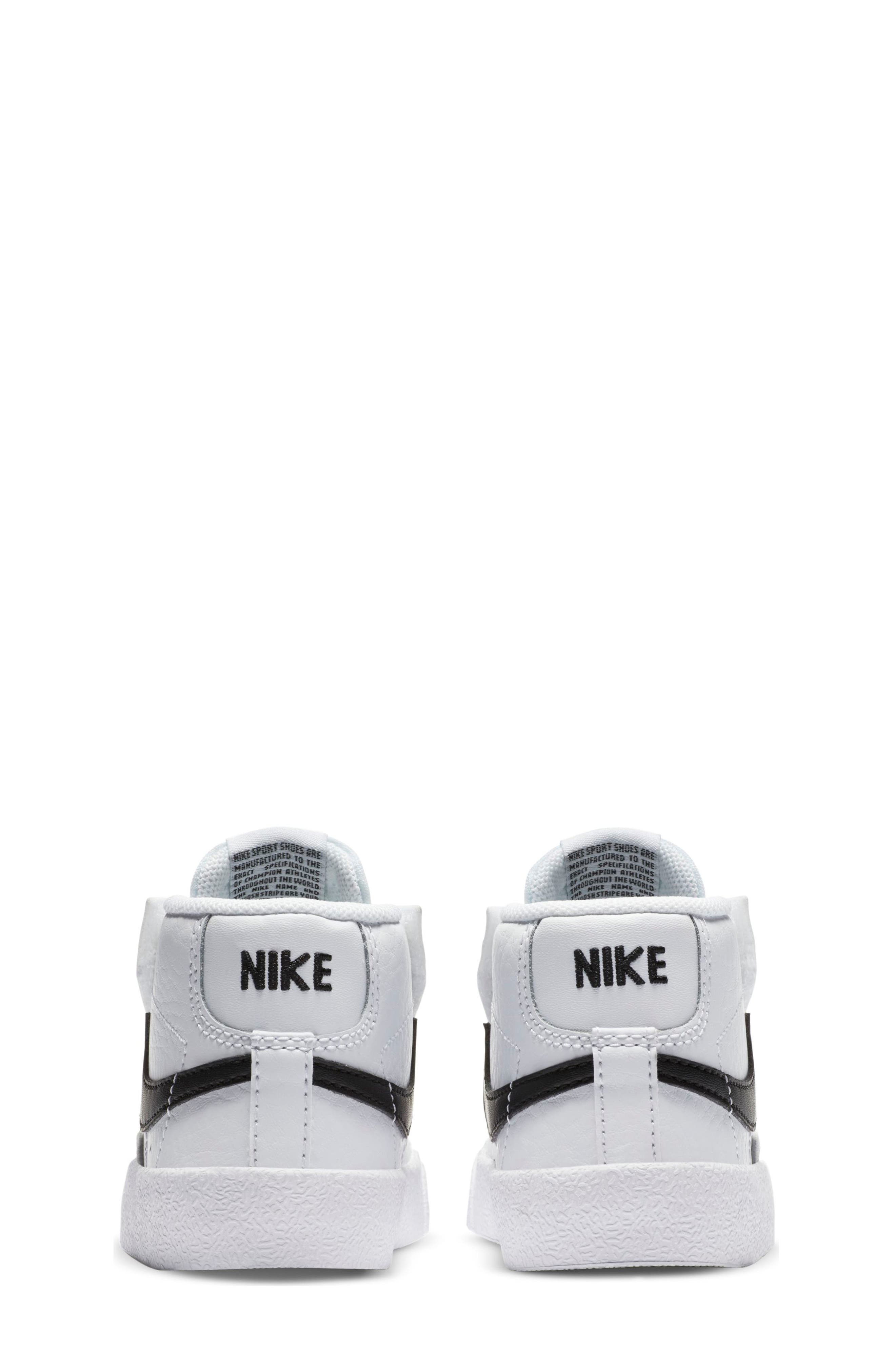 Nike Kids' Blazer Mid '77 Sneaker, Alternate, color, White/ Black/ Orange