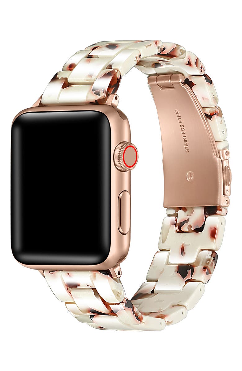 Posh Tech Claire Resin Link Apple Watch<sup>®</sup> Watchband, Main, color, 