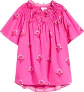 SUGARLIPS Scarlett Floral Darthy Smocked Neck Top