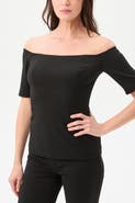 Trina Turk Forbid 2 Off the Shoulder Tailored Top