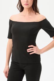 Trina Turk Forbid 2 Off the Shoulder Tailored Top