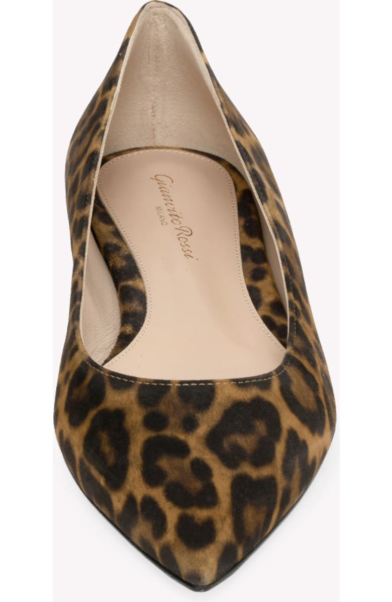 Gianvito Rossi Gianvito Flat, Alternate, color, Leopard Print Suede
