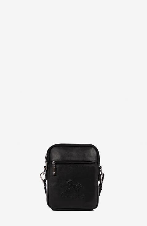 El Cavaleiro 484 Leather Traveler Crossbody Bag