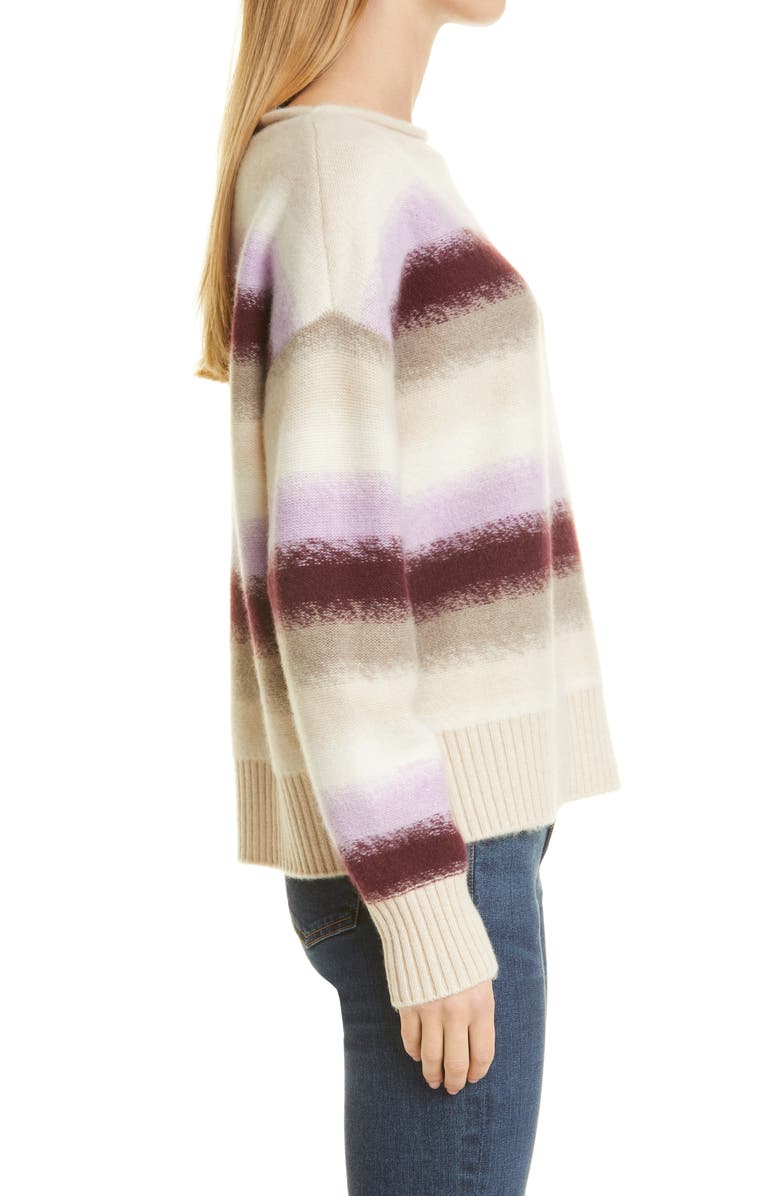 Nordstrom Signature Ombré Stripe Cashmere Sweater, Alternate, color, 