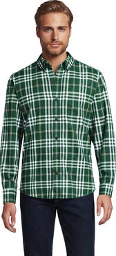 Lands' End Long Sleeve Classic Fit Flagship Flannel Shirt