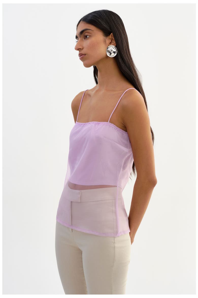 Delphine | Sheer Top, Alternate, color, Lilac