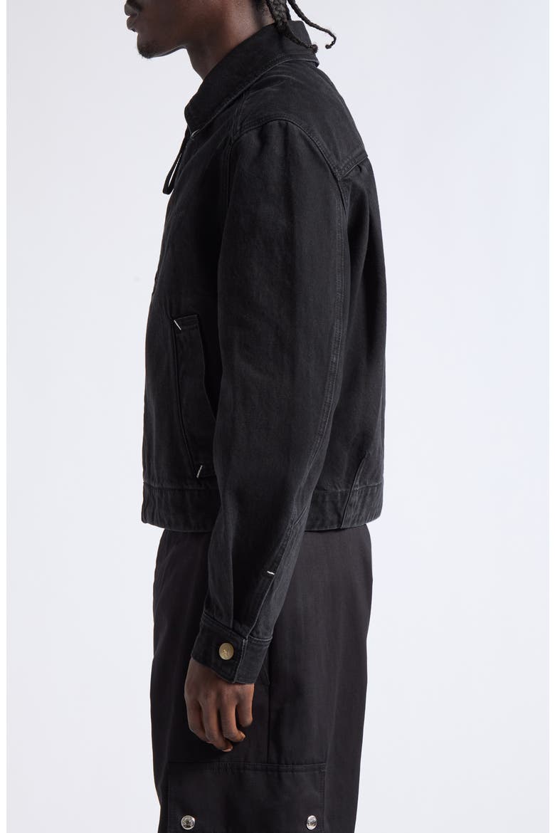 La Veste De-Nimes Canevas Jacket, Alternate, color, BLACK