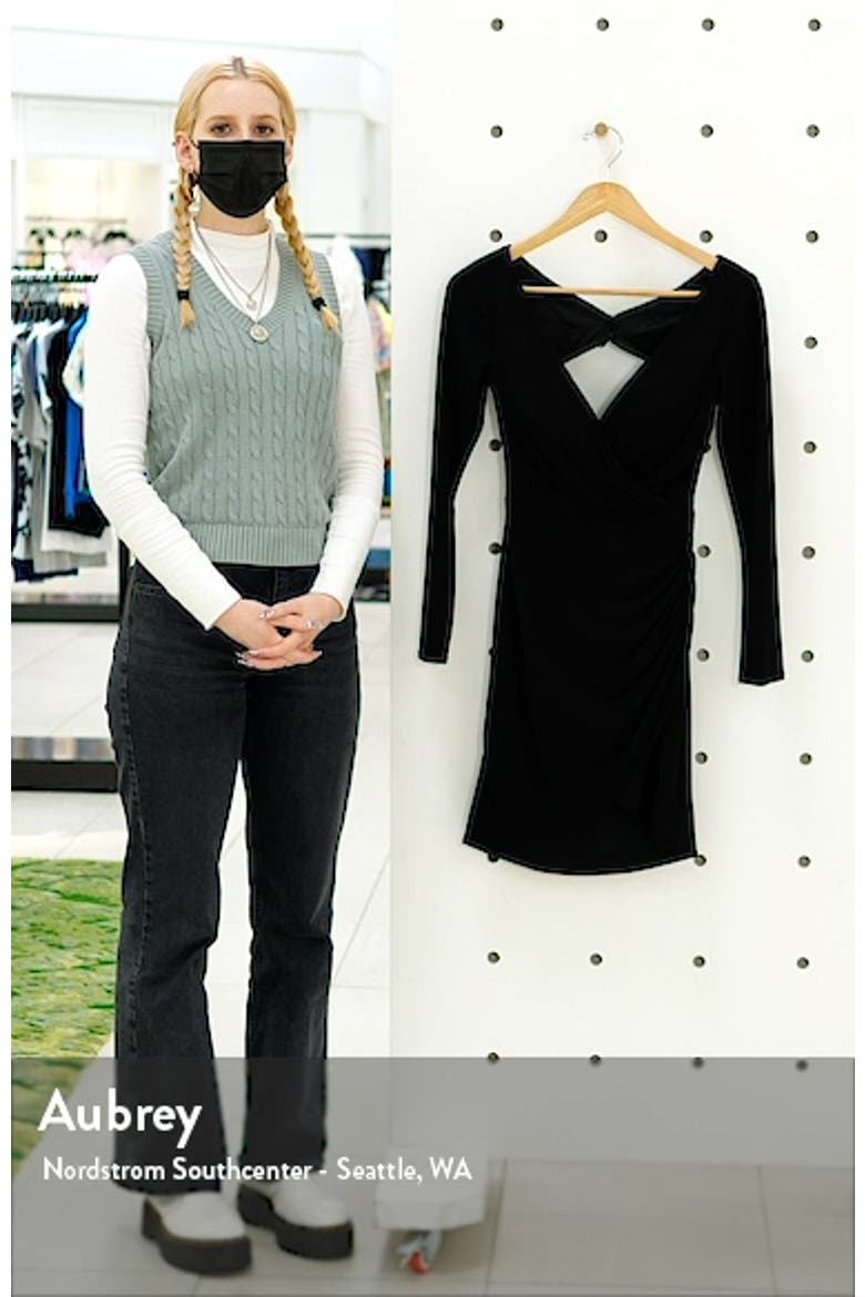 Long Sleeve Jersey Body-Con Dress video