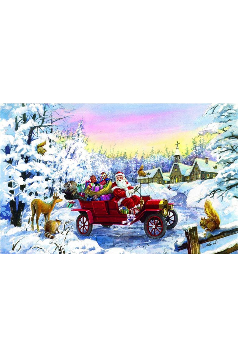 Thoroughly Modern Santa 550 piece Jigsaw Puzzle for Adults, Alternate, color, Multicolor