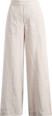 Frank & Eileen Madeline Patch Pocket Pull-On Linen Pants