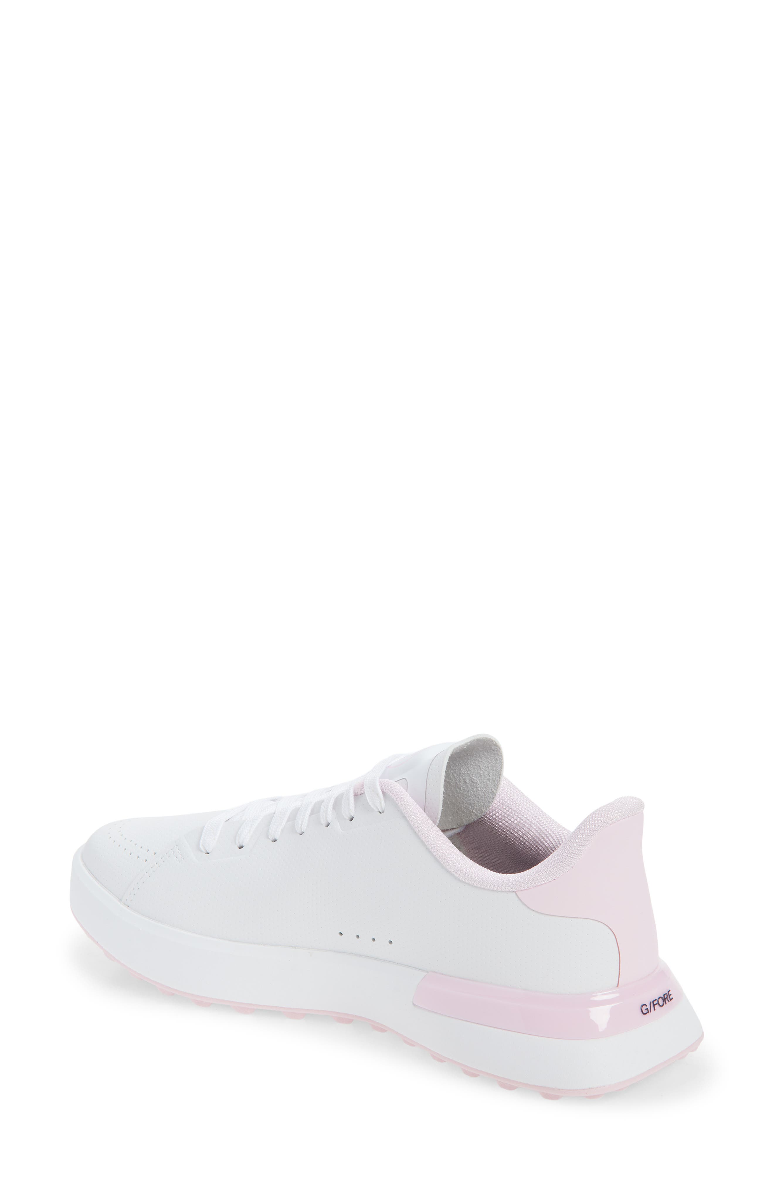 G/FORE G.112 Perforated Kiltie Golf Shoe, Alternate, color, Snow/ Blush