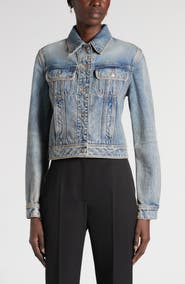McQueen Corset Laced Denim Jacket