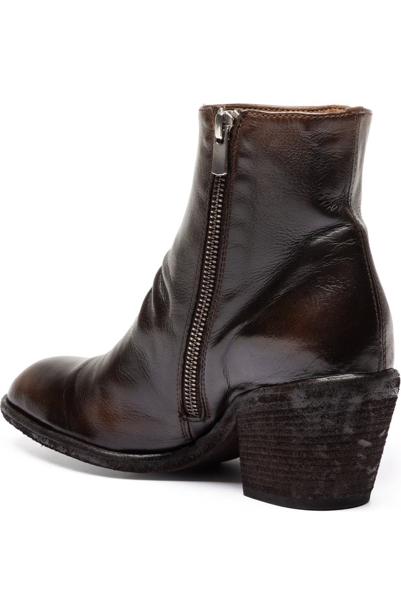 Officine Creative Sydne 008 Leather Pointed-Toe Bootie, Alternate, color, Dark Brown