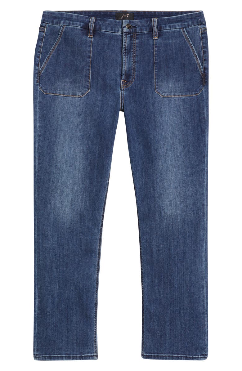 JEN7 by 7 For All Mankind Patch Pocket Ankle Slim Straight Leg Jeans, Alternate, color, 