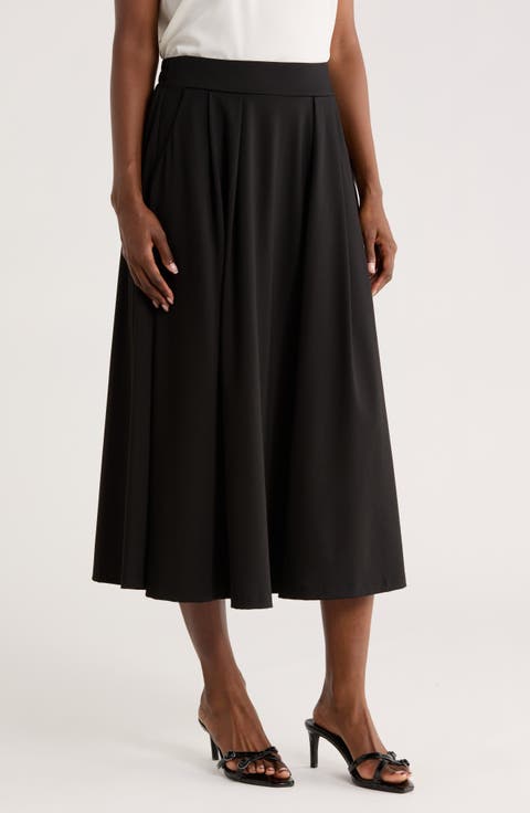 Side Pocket Midi Skirt